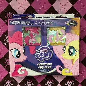 My little pony pinkie pie + fluttershy card game 2 player starter set